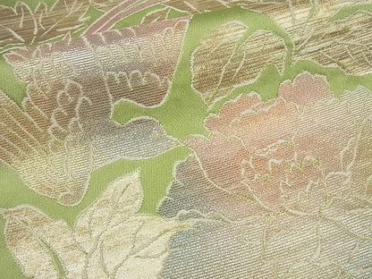 平和屋本店●極上 龍村美術織物 たつむら 六通柄袋帯 花鳥苑錦 逸品4s116