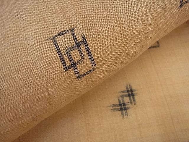 平和屋本店＊極上 夏物 芭蕉布 手積み芭蕉糸100% 証紙付き 逸品 未使用4s123