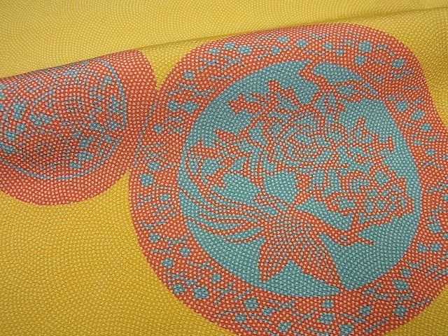 平和屋本店●極上　人間国宝　小宮康孝　江戸小紋　鮫小紋柄　動物草花文　逸品4s152