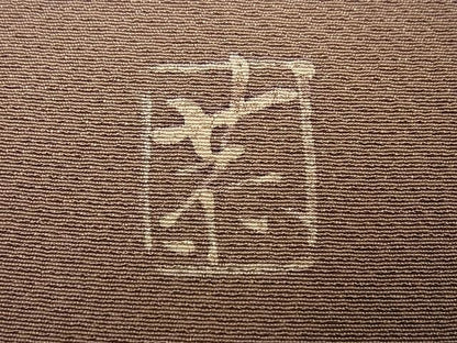 平和屋本店●超希少　品川恭子　訪問着　銀煤竹色地　草花文　金彩　逸品4s150.