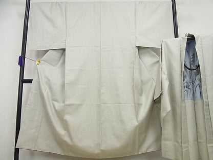 平和屋本店●極上 男性 お召 アンサンブル １００亀甲 逸品 未使用4s173
