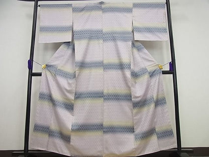 平和屋本店●極上 藍香房 花織 紬 逸品 未使用4s185