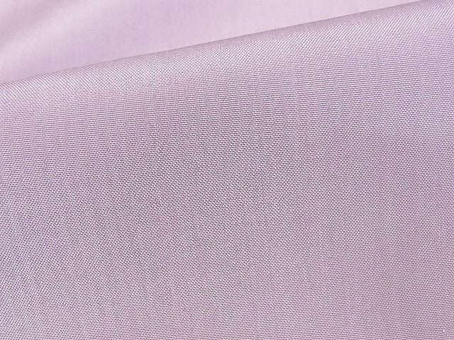 平和屋本店■希少　芝崎重一　座操手引糸　ロックウッド染　無地　淡紅藤色　ロング　着丈171cm　裄丈68cm　正絹　逸品　KAAA1802kk5