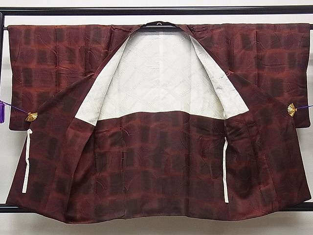 平和屋着物■道行コート　吉祥文　逸品　dy8008