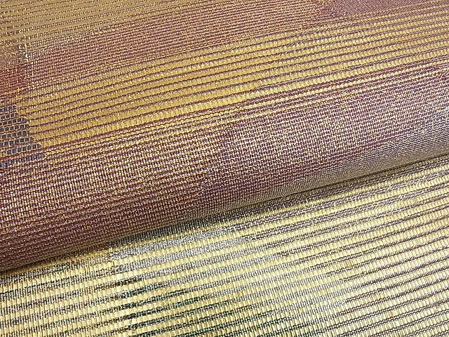 平和屋着物■六通太鼓柄袋帯 霞文 金銀糸 逸品 du3861