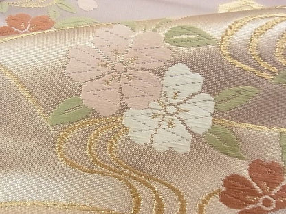 平和屋着物■六通柄袋帯 唐織 織文錦 花車文 金糸 逸品 rt3319