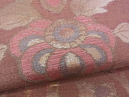 平和屋着物■六通柄袋帯 洋花唐草文 金糸 逸品 rt3326