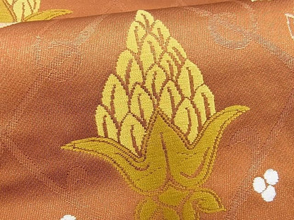 平和屋着物■六通柄 本袋帯 手織 唐草文 逸品 mz3995