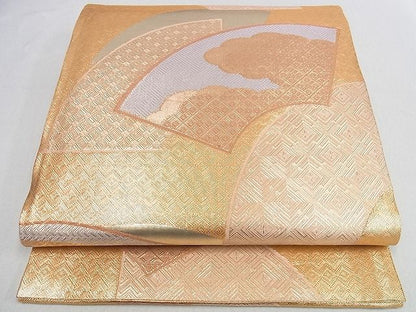 平和屋着物■佐賀錦 六通柄袋帯 地紙吉祥文 金糸 逸品 mz4008