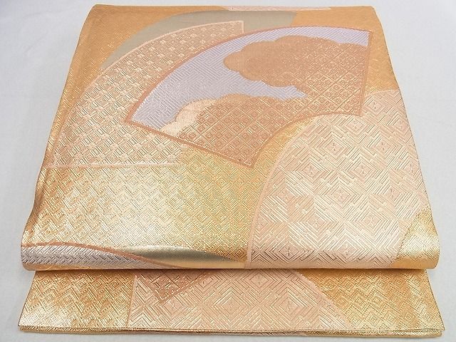 平和屋着物■佐賀錦 六通柄袋帯 地紙吉祥文 金糸 逸品 mz4008