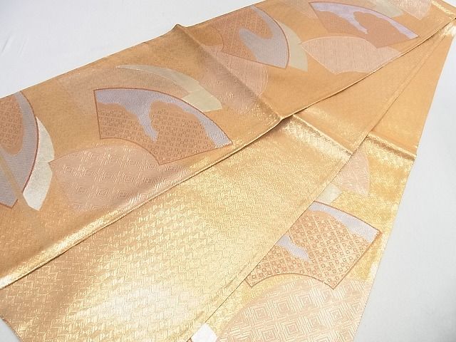 平和屋着物■佐賀錦 六通柄袋帯 地紙吉祥文 金糸 逸品 mz4008
