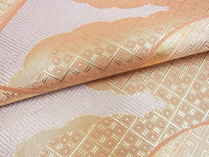平和屋着物■佐賀錦 六通柄袋帯 地紙吉祥文 金糸 逸品 mz4008