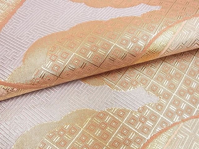 平和屋着物■佐賀錦 六通柄袋帯 地紙吉祥文 金糸 逸品 mz4008