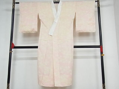 平和屋着物■長襦袢 無双仕立て 草花文 正絹 逸品 A-cs7257
