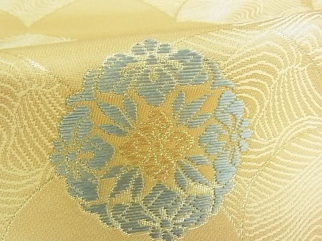 平和屋着物■六通柄袋帯 唐織 古代裂 金糸 逸品 rt3418