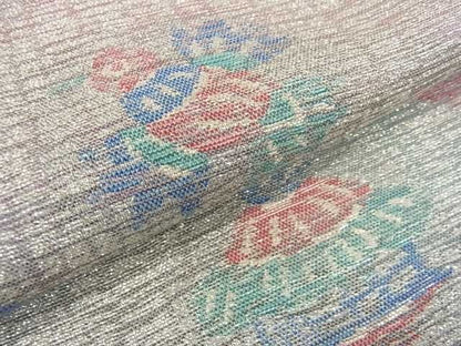 平和屋着物■六通柄袋帯 吉祥柄 舞蝶鳥文 銀糸 逸品 ma4606