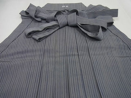 平和屋本店■極上　男性　人間国宝　甲田綏郎　精好仙台平　馬乗り袴　縞　逸品4s196