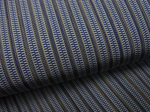 平和屋本店■極上　男性　人間国宝　甲田綏郎　精好仙台平　馬乗り袴　縞　逸品4s196