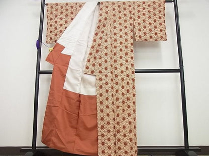 平和屋本店●極上　岩手の匠　草紫堂　南部絞り　茜染　綿　逸品4s248