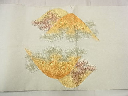 平和屋着物■太鼓柄袋帯 遠山霞文 金銀糸 逸品 eg1536