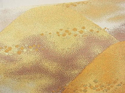 平和屋着物■太鼓柄袋帯 遠山霞文 金銀糸 逸品 eg1536