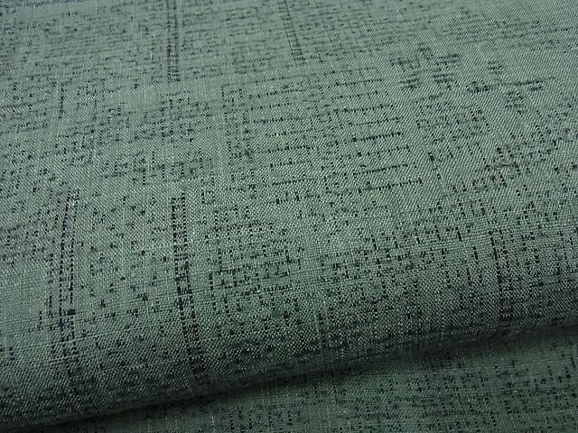 平和屋本店●極上 本場結城紬 重要無形文化財 １００亀甲 流水吉祥文 証紙付き 逸品4s282