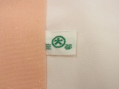 平和屋本店●極上　創業460年・千總　訪問着　駒刺繍　立波草花文　曙色　金彩　大丸扱い　逸品4s315