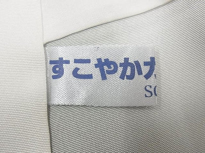 平和屋本店●極上 訪問着 総刺繍 駒刺繍 風景草花文 暈し染め 金糸 逸品4s349