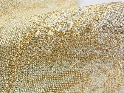 平和屋着物■六通柄袋帯 福寿 風景花鳥文 金糸 逸品 ud3866
