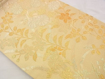 平和屋着物■六通柄袋帯 菊花文 金糸 逸品 n-me1252