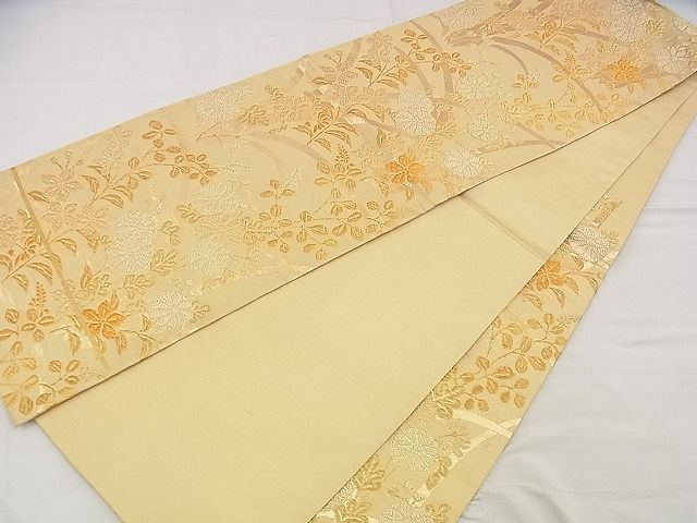 平和屋着物■六通柄袋帯 菊花文 金糸 逸品 n-me1252