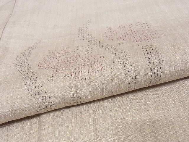 平和屋本店●極上 本場結城紬 重要無形文化財 80亀甲 飛び亀甲柄 草花文 着丈158.5cm 裄丈65.5cm 正絹 逸品 4kk0158