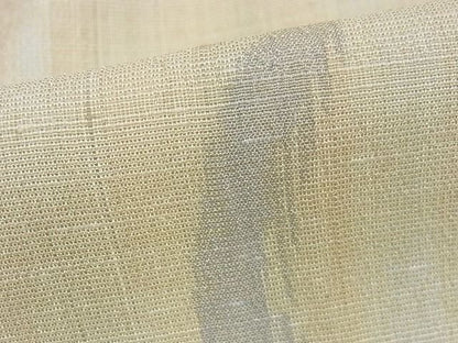 平和屋本店▽極上 結城紬 単衣 ちぢみ織 よろけ縞 奥順謹製 証紙付き やまと誂製 着丈166cm 裄丈67.5cm 正絹 逸品 4kk0301