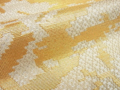 平和屋本店■最高級　龍村平蔵製　狩場龍文錦　本袋帯　金銀糸　逸品4s367