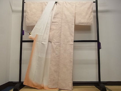平和屋着物■上質な紬　エ霞風景文　逸品　vf8932