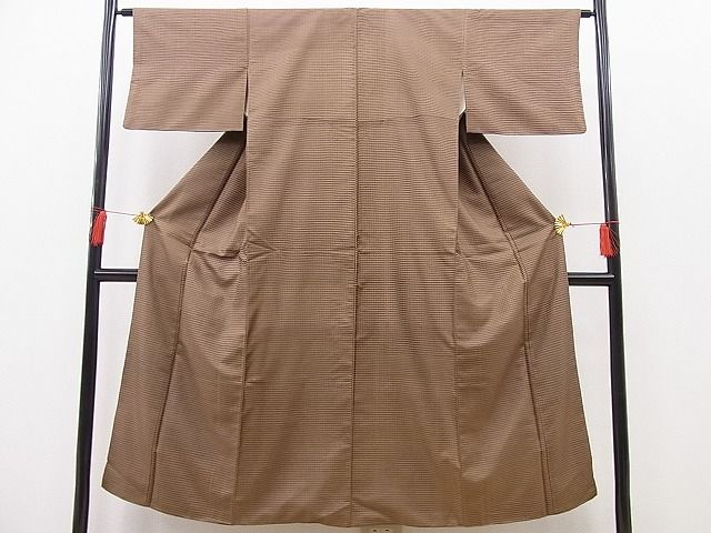 平和屋着物■上質なお召 吉祥文 逸品 n-pk5630