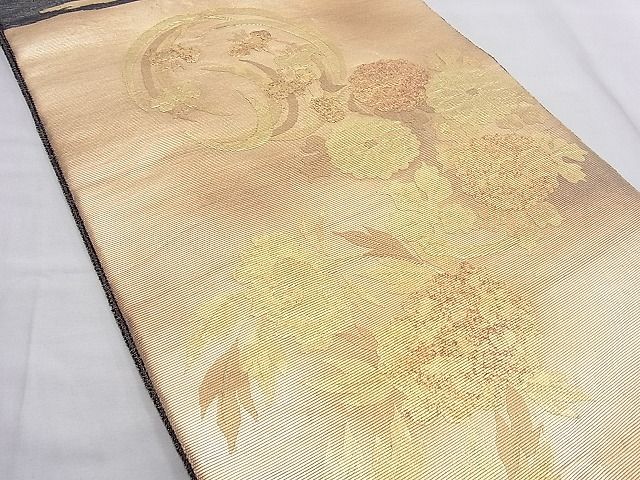 平和屋着物■太鼓柄袋帯 千尋庵 平安五彩 花丸文 金糸 逸品 n-gt3855