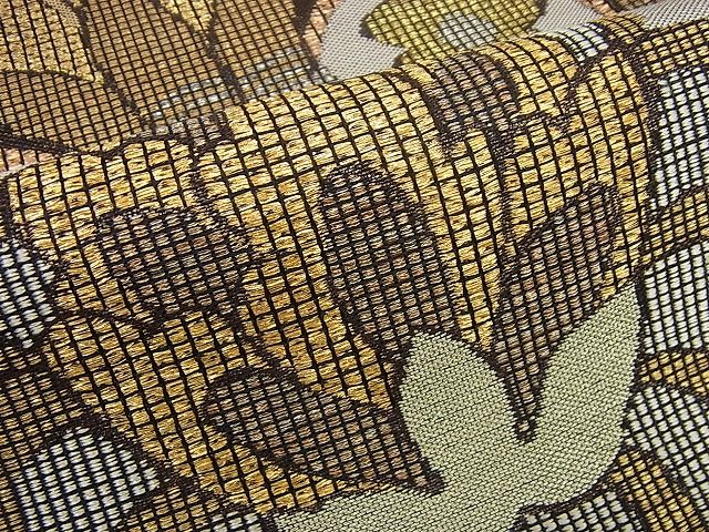 平和屋本店■極上　1854年創業　帯屋捨松　六通柄袋帯　ローマ装飾紋　金糸　逸品4s500