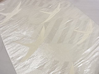 平和屋着物■六通柄袋帯 唐織 飛鶴舞蝶文 金銀糸 逸品 CAAA2538ze
