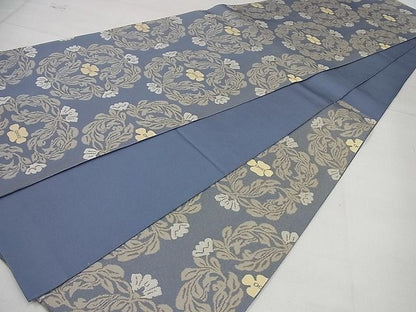 平和屋本店■最高級　人間国宝　北村武資　六通柄袋帯　経錦　蔓花華紋　金糸　共箱付き　逸品4s556