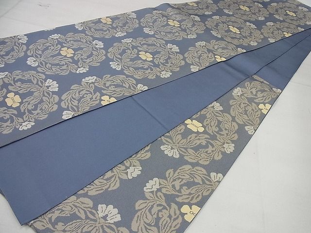 平和屋本店■最高級　人間国宝　北村武資　六通柄袋帯　経錦　蔓花華紋　金糸　共箱付き　逸品4s556