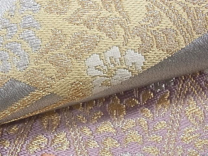 平和屋着物■六通柄袋帯 唐織 扇面花文 金銀糸 逸品 CAAA3154fb
