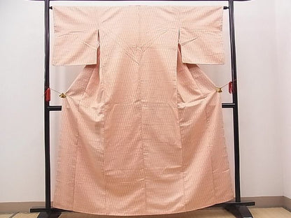平和屋着物■上質な紬　立涌文様　逸品　n-sa4141