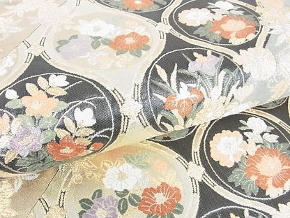 平和屋着物■六通柄袋帯 立涌花文 金銀糸 逸品 DAAB2048az