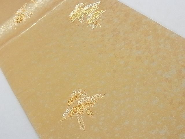 平和屋着物■六通柄袋帯 松 金糸 正絹 逸品 AAAC2077Aog