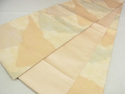 平和屋着物■全通柄袋帯 砂子綴れ 風景文 正絹 逸品 AAAC2820Ahg