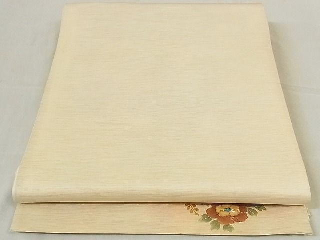 平和屋着物■全通柄袋帯 螺鈿 ワンポイント 花丸 正絹 逸品 AAAC2896Ahg