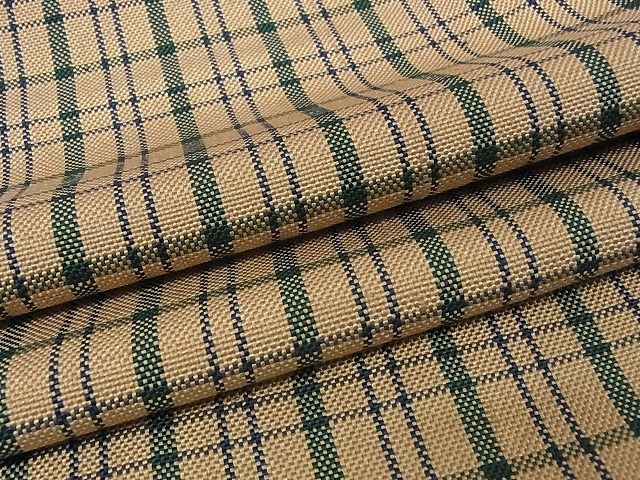 平和屋本店▽極上　伊兵衛織　工芸手織　単衣　格子　正絹　逸品　KAAA0404kk4
