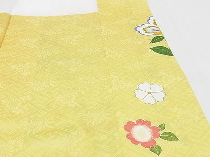 平和屋本店■極上　創業460年・千總　振袖　駒刺繍　誰が袖好み　吉祥花文　金彩　高島屋扱い　正絹　逸品　KAAA0444kk4