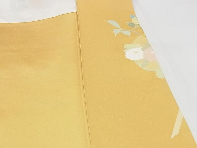 平和屋本店●極上　創業460年・千總　訪問着　刺繍　桧垣花文　金彩　松坂屋扱い　正絹　逸品　KAAA0457kk4